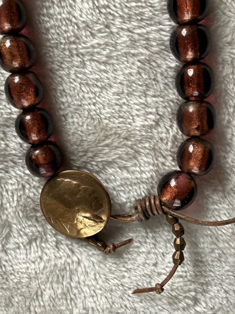 Paula Carvalho Beaded Necklace with Angel Wing Pendant - Picture 3 of 7